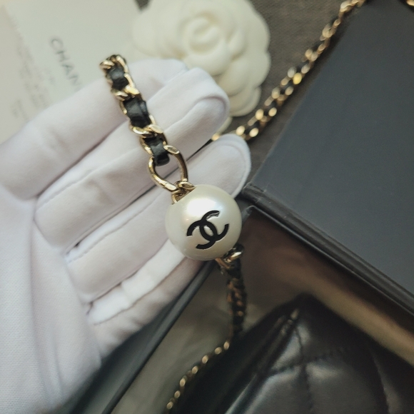 Chanel Classic Flap Pearl Chain Mini Rectangular Crossbody Bag - Picture 4 of 10